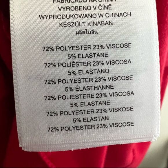 Michael Kors Sleeveless Belt-
Waist Red Sheath Dress Sz 6 NWT🏷 - Picture 13 of 15